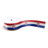 Patriotic Ribbon with Flag of Croatia