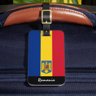 Patriotic Romania Luggage Tags, Romanian Flag Tag