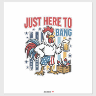 Patriotic Rooster Fireworks Vintage Shirt Design_1