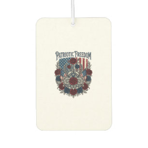 Patriotic Rose Garden Car Air Freshener