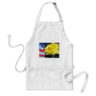 Patriotic Rose Standard Apron