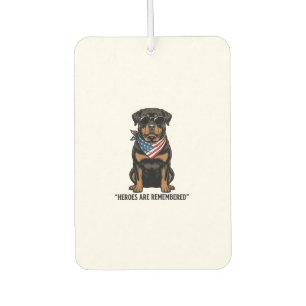 Patriotic Rottweiler Hero Dog Vintage Design_1 Car Air Freshener