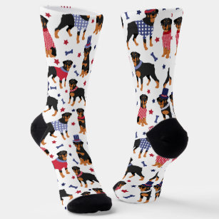 Patriotic Rottweiler Socks