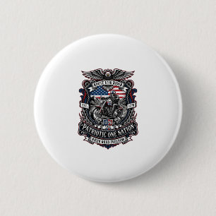 Patriotic Route 1776 Rider Biker Road Freedom Patr 6 Cm Round Badge