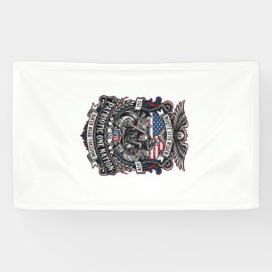 Patriotic Route 1776 Rider Biker Road Freedom Patr Banner