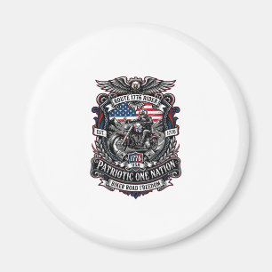 Patriotic Route 1776 Rider Biker Road Freedom Patr Magnet