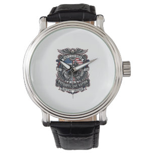 Patriotic Route 1776 Rider Biker Road Freedom Patr Watch