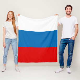 Patriotic Russian Pan Slavic flag Fleece Blanket