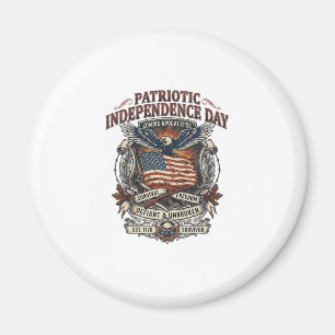 Patriotic Rust Flag Survivor Zombie Apocalypse Fre Magnet
