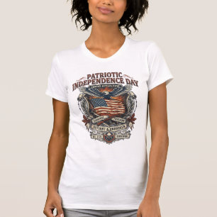 Patriotic Rust Flag Survivor Zombie Apocalypse Fre T-Shirt
