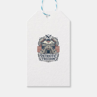 Patriotic Rustic Barn Wedding Gift Tags