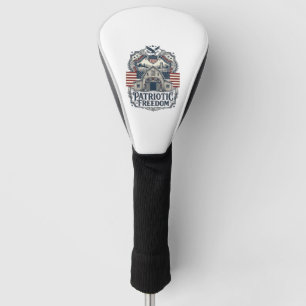 Patriotic Rustic Barn Wedding Golf Head Cover