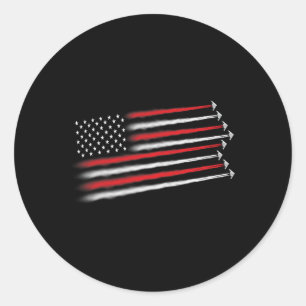 Patriotic S For Men Bomber 4th Of July S For Men U Classic Round Sticker