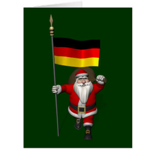 Patriotic Santa Claus With Ensign Of Germany