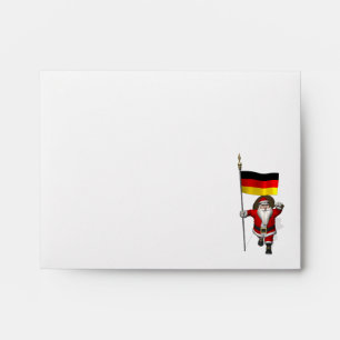 Patriotic Santa Claus With Ensign Of Germany Envelopes