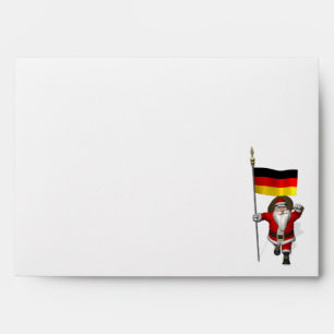 Patriotic Santa Claus With Ensign Of Germany Envelopes