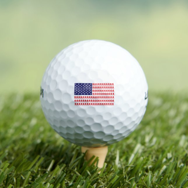 Patriotic Sasquatch Golf Balls (Insitu Tee)