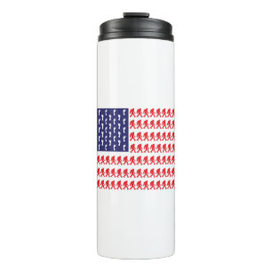 Patriotic Sasquatch Thermal Tumbler