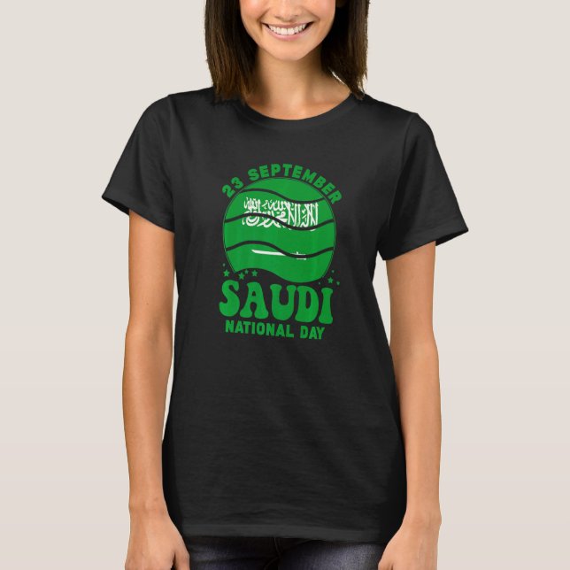 Patriotic Saudi Arabia National Day 2022 Saudi Pri T-Shirt (Front)