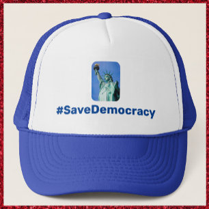 Patriotic Save Democracy Trucker Hat