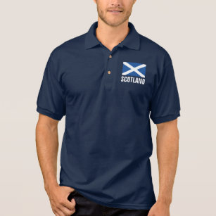 Patriotic Scottish flag of Scotland polo shirts