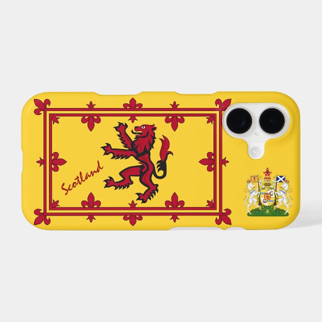 Patriotic Scottish Flag & Rampant Lion / Scotland (Back (Horizontal))