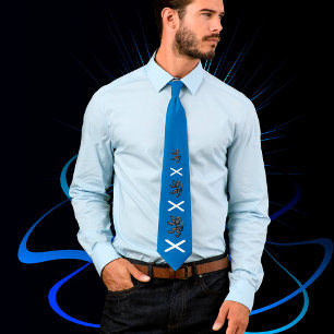 Patriotic Scottish Flag Tie, Rampant, Scotland Tie