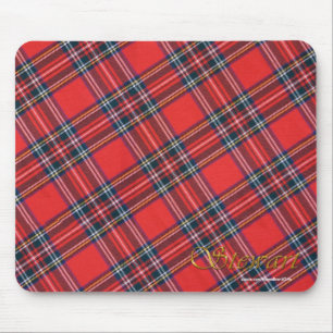 Patriotic Scottish Royal Clan Stewart Plaid Tartan Mouse Pad