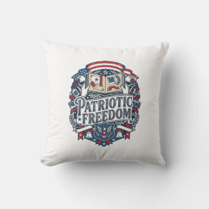 Patriotic Scrapbooker Vector Graphic Tee_1 Cushion