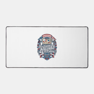 Patriotic Scrapbooker Vector Graphic Tee_1 Desk Mat