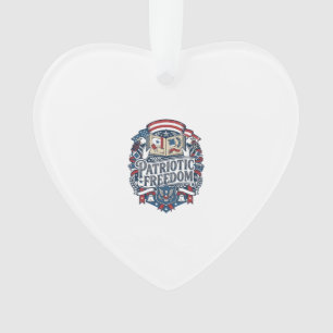 Patriotic Scrapbooker Vector Graphic Tee_1 Ornament