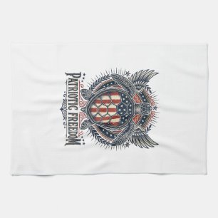  Patriotic Sea Turtle Tea Towel