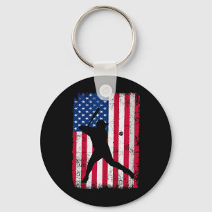 Patriotic Sell 4th Of July Men Usa American Flag B Key Ring