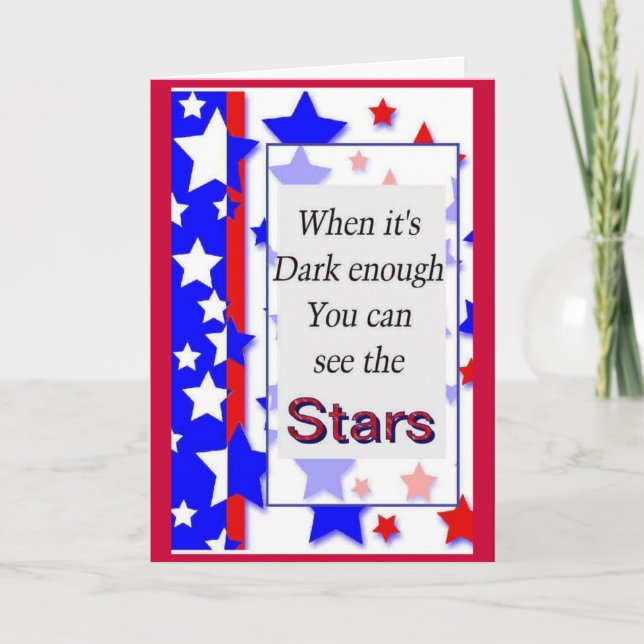Patriotic sentiment card (Front)