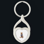 Patriotic Service Dog Golden Retriever Shirt 4 Key Ring<br><div class="desc">Patriotic Service Dog Golden Retriever Shirt 4</div>