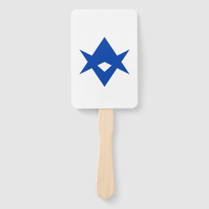 Patriotic set of hand fans, flag of Toyota City Fan