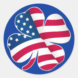 Patriotic Shamrock III Sticker