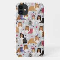Patriotic Sheltie Shetland Sheepdog