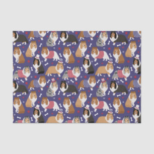 Patriotic Sheltie Shetland Sheepdog Tissue Paper