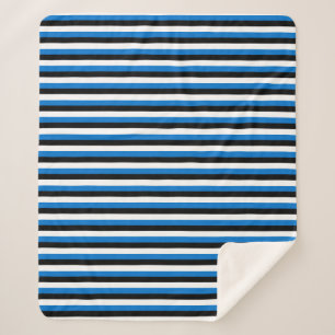 Patriotic Sherpa Blanket with flag of Estonia