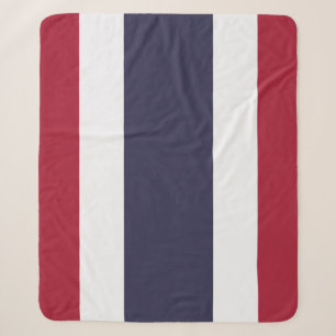 Patriotic Sherpa Blanket with flag of Thailand