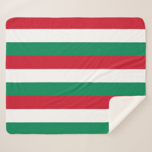 Patriotic Sherpa Blanket with Hungary flag