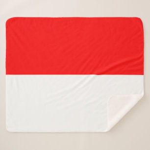 Patriotic Sherpa Blanket with Indonesia flag