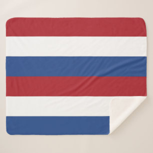 Patriotic Sherpa Blanket with Netherlands flag