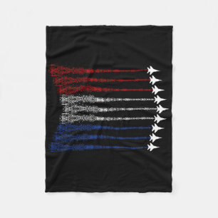 Patriotic Shirts For Men Jet 4th Of July Shirts Fo Fleece Blanket