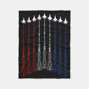 Patriotic Shirts For Men Jet 4th Of July Shirts Fo Fleece Blanket