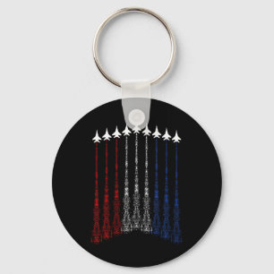 Patriotic Shirts For Men Jet 4th Of July Shirts Fo Key Ring