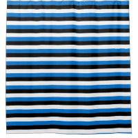 Patriotic Shower Curtain with Flag of Estonia