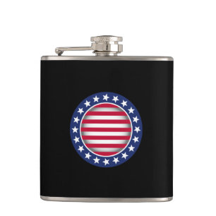 Patriotic Sign Hip Flask