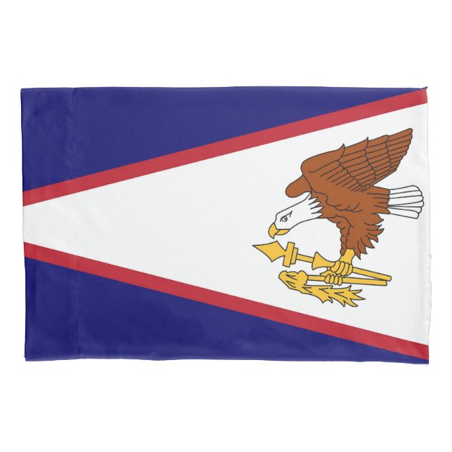 Patriotic Single Pillowcase flag of American Samoa (Front)